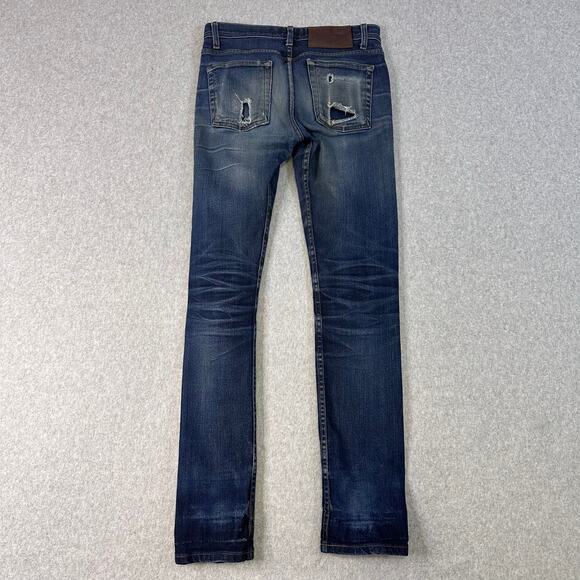 Naked & Famous Jeans Weird Guy Button Up Skinny Jeans Men's 30 Dirty Wash Denim - Picture 2 of 10